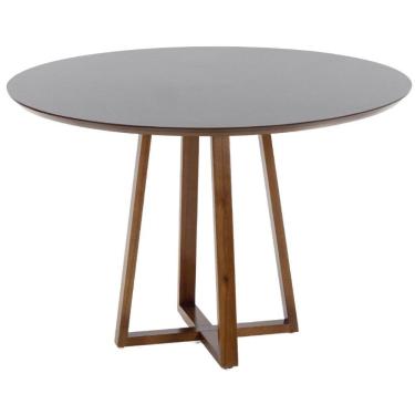 Imagem de Mesa De Jantar Redonda Lara Premium 120cm Em  E Mdf - Preto