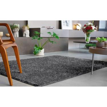 Imagem de Tapete Antiderrapante Silky Light 1,00x 1,50 Preto/cinza
