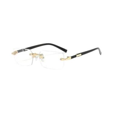 Imagem de Óculos De Sol Retrô Sem Armação Para Homens, Marca De Designer, Lentes