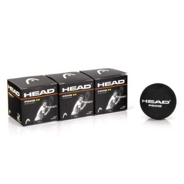 Imagem de Bola de Squash Head Prime Preta - Pack com 3 Unidades