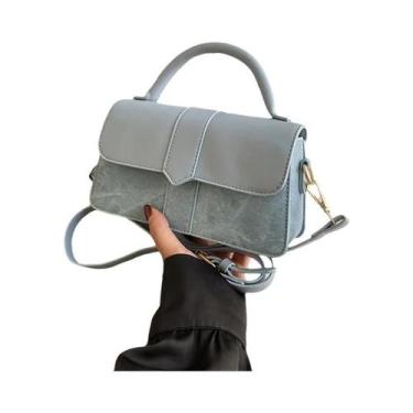 Imagem de Bolsa De Ombro Vintage Preta Em Couro PU Para Mulheres, Bolsa De Mão F