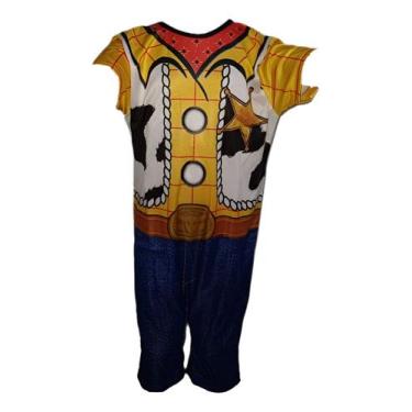 Imagem de Fantasia Infantil Roupa Woody - Genérica, Amarelo, M, Poliéster