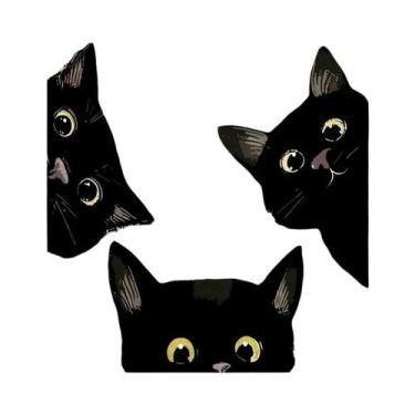 Imagem de Pôster De Gato Preto Fazendo Cocô, Placa Engraçada Para Banheiro, Impr