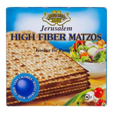 Imagem de Pão Ázimo Fibra Light Jerusalém Matzos Kosher 300g - Ierush Pessach