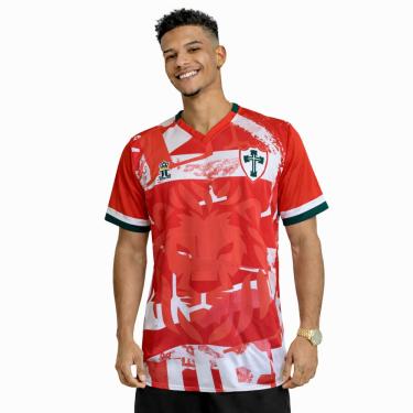 Imagem de Camisa Camiseta da Portuguesa Lusa Torcedor Oficial Top