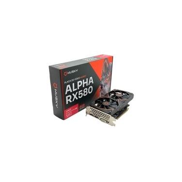 Imagem de Placa De Vídeo Husky Alpha RX 580, AMD, 8GB, GDDR5, 256-Bit, HDMI, DVI, DisplayPort - HVG580
