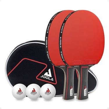 Imagem de Kit Tênis de Mesa Joola Duo Set Carbon 2 Raquetes e Capa-Unissex