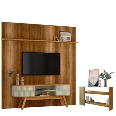Imagem de Estante Home Theater Com Bancada Suspensa New Laguna com Aparador Friz