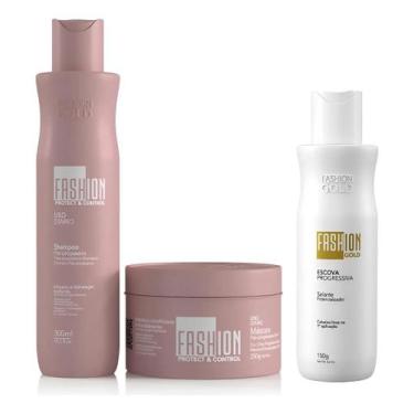 Imagem de Kit Escova Progressiva Fashion Gold 150g