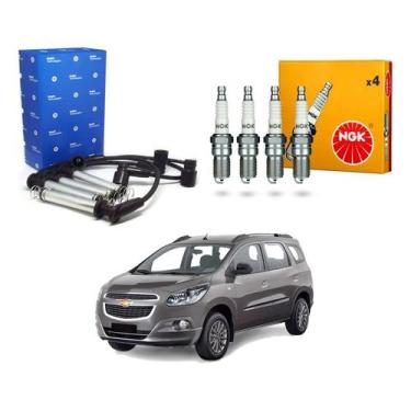 Imagem de Kit Vela Ngk Cabo Spin 1.8 8v 2012 A 2016 - Delphi