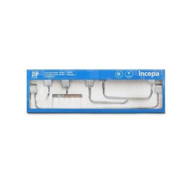 Imagem de Kit Acessórios 5 Peças Zip Cromado - Incepa