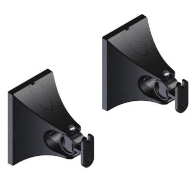 Imagem de Kit com 2 suporte caixa de som de parede home theater - AVATRON, PRETO