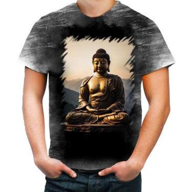 Imagem de Camiseta Desgaste Estátua de Buda Iluminado Religião 23 - Kasubeck Sto