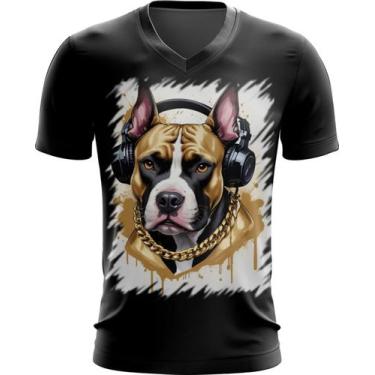 Imagem de Camiseta Gola V Pitbull com Headphones 5, INF 10