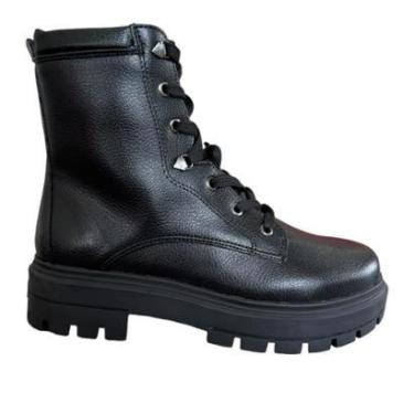 Imagem de Coturno Via Marte Flatform Feminino 025006 Preto-Feminino