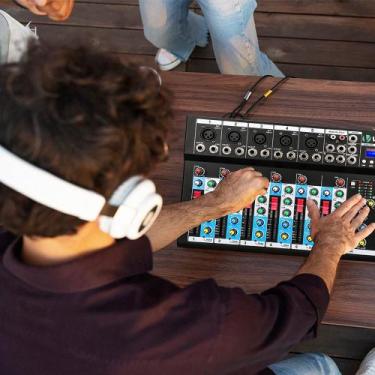 Imagem de Mesa de Som 7 Canais Profissional Equalizador Bluetooth Usb Placa de S