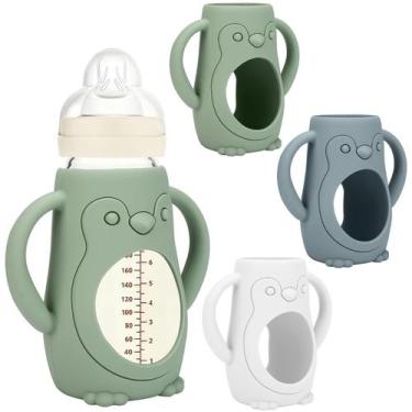 Imagem de Capas de silicone para mamadeiras MAM BUSOHA, 9 oz, pacote com 3