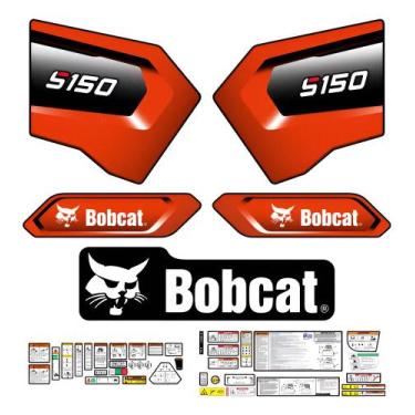 Imagem de Kit Adesivos Compatível Mini Carregadeira Bobcat S150 2020 - SPTS