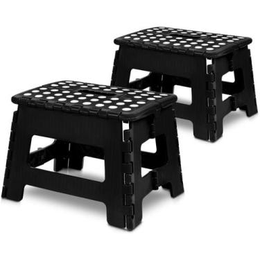 Imagem de Banqueta dobrável Utopia Home (pacote com 2) 22,86 cm de altura