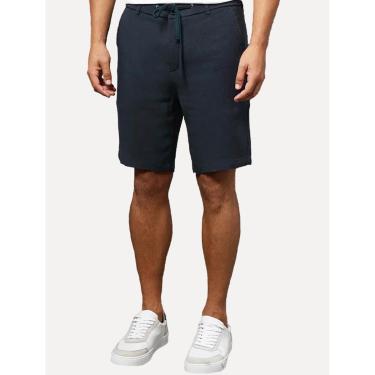 Imagem de Bermuda Calvin Klein Jeans Masculina Cadarço Linen Azul Marinho-Masculino