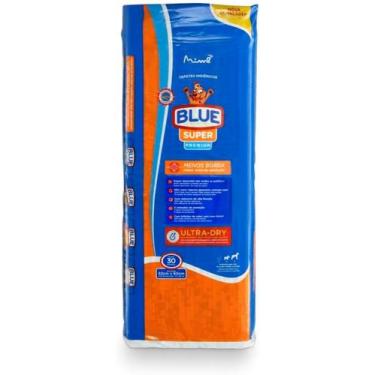 Imagem de Tapete higienico super blue 30 und - Blue Premium, 82x60cm, Branco