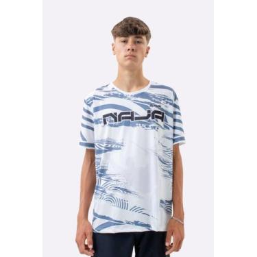 Imagem de Camiseta Masculina HUPI Bike Naja V10 Branco e Cinza, P, Branco, Cinza