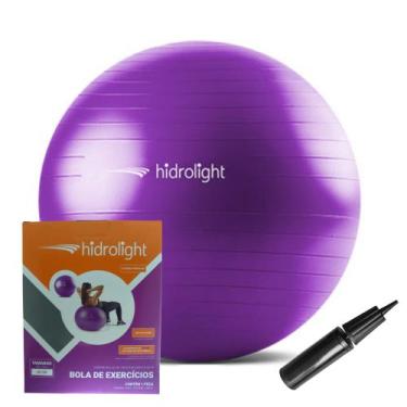 Imagem de Bola de exercícios 65cm fl13b hidrolight, Lilás, 65CM