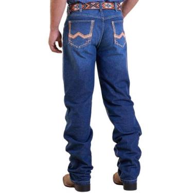 Imagem de Calça Bill Way Masculina Jeans 100% Algodão Corte Cowboy Reto, Azul, 4