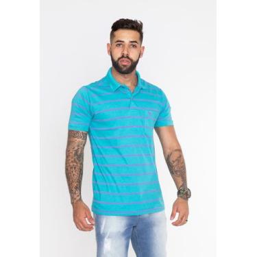 Imagem de Camiseta Polo Manga Curta Turquesa GG - 17570 - Cia Ypslon