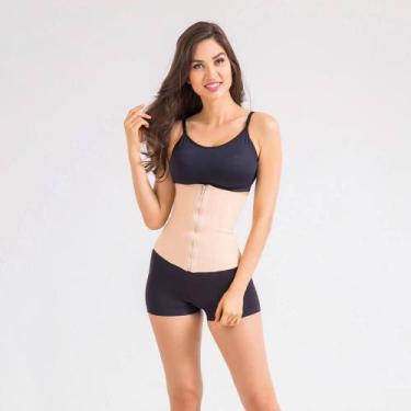 Imagem de Cinta Abdominal Modeladora Esbelt 419 Com Zíper emborrachada Alta Comp