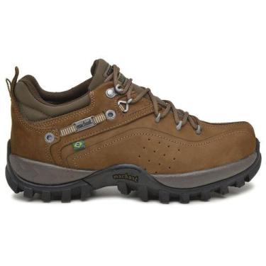 Imagem de Tênis Adventure Macboot Guarani 01 Pataxos Nobuck Cinza, 41, Marrom