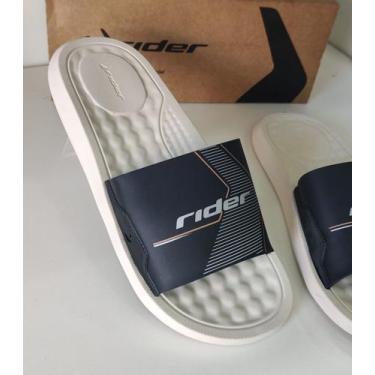 Imagem de Chinelo Rider Step Slide Masculino 12265, Bege, Preto, 37/38