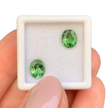 Imagem de Turmalina Verde Oval Par 2,27ct - ENE2ESE