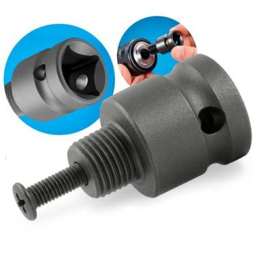 Imagem de Adaptador Quadrado 1/2 Faz Chave De Impacto Em Parafusadeira UNF 1/2" 