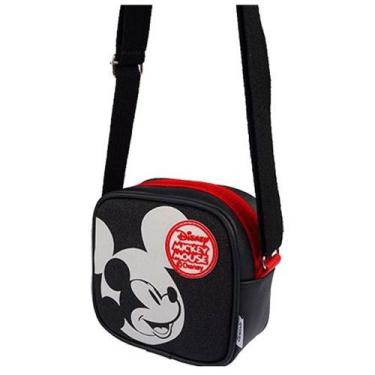 Imagem de Bolsa Infantil Pampili Disney Preta Com Brilho Mickey Mouse, Preto