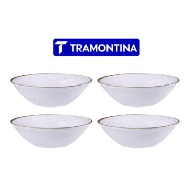 Imagem de Conjunto 4 Tigelas Bowls Rustico Porcelana 18 cm Tramontina