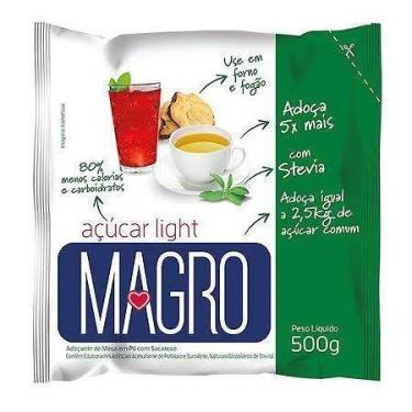 Imagem de Adoçante Em Pó Com Açúcar + Stévia Magro Fit 400 g