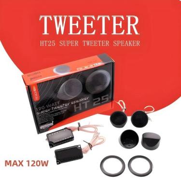 Imagem de Alto-falantes Tweeter Universais 12V MAX 120W Para Carro, Mini Cúpula 