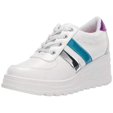 Imagem de Steve Madden Tênis infantil unissex Lala, Branco, 21