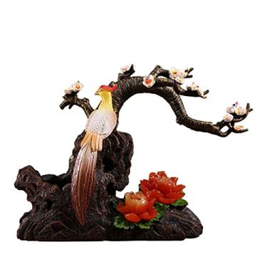 Imagem de Suporte de garrafa de vinho, suporte de vinho, suporte de vinho, pavão, armário de vinho, sala de estar, artesanato, decoração de casa nova, presente, estante empilhável de vinhos