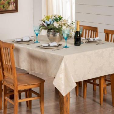 Imagem de Toalha De Mesa 6 Lugares Jacquard Palha