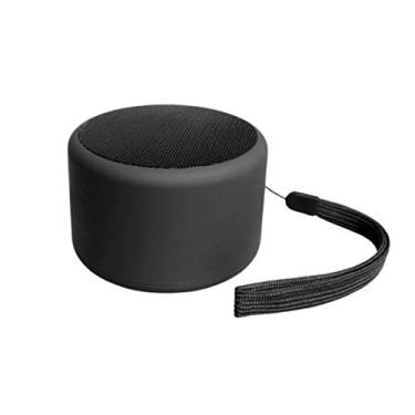 Imagem de HIOD Alto-falante Bluetooth sem fio com microfone alcance de transmissão Bluetooth de 10 m Alto-falante sem fio leve ultra-portátil, preto
