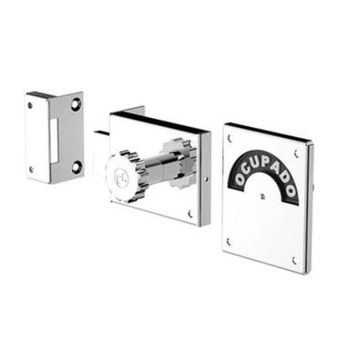 Imagem de Fechadura Manual  Livre/ocupado Pratica e Fácil