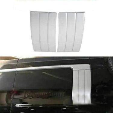 Imagem de Grade de ventilação de ar de malha lateral de 2 peças prata sem riscos serve para Land Rover Range Rover L405 2013-2017