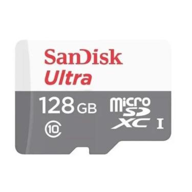 Imagem de Cartão Memória Sandisk Ultra 128Gb 100Mb/S Classe 10 Microsd