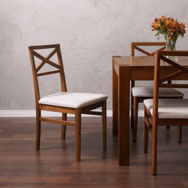 Imagem de Kit 2 Cadeira Estofada Primavera CabeCasa MadeiraMadeira Marrom