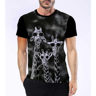 Imagem de Camisa Camiseta Girafa Animal Mamífero Africano Pescoço 4