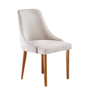 Imagem de Kit 2 Cadeiras Roma Mobilare Imbuia Marroml/Branco