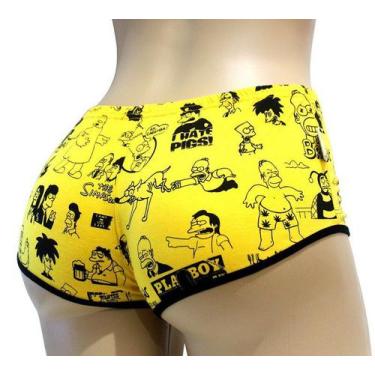 Imagem de Shorts Pijama Curto Anime Old Amarelo100% Algodão Ray Brown