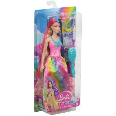 Imagem de Boneca Barbie Princesa Penteados Fantasticos Mattel Gtf37